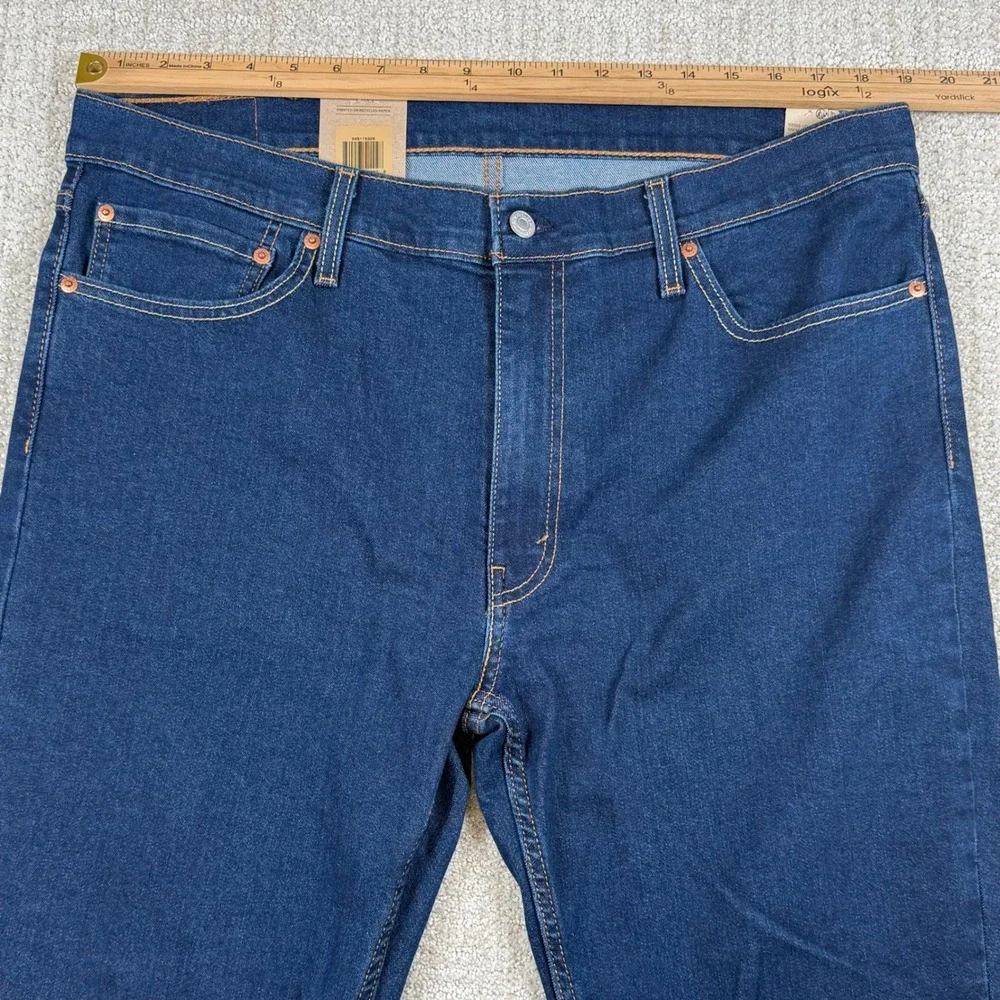 NEW Levis 511 Mens 38x32 Slim Fit Stretch Dark Denim Blue Jeans
